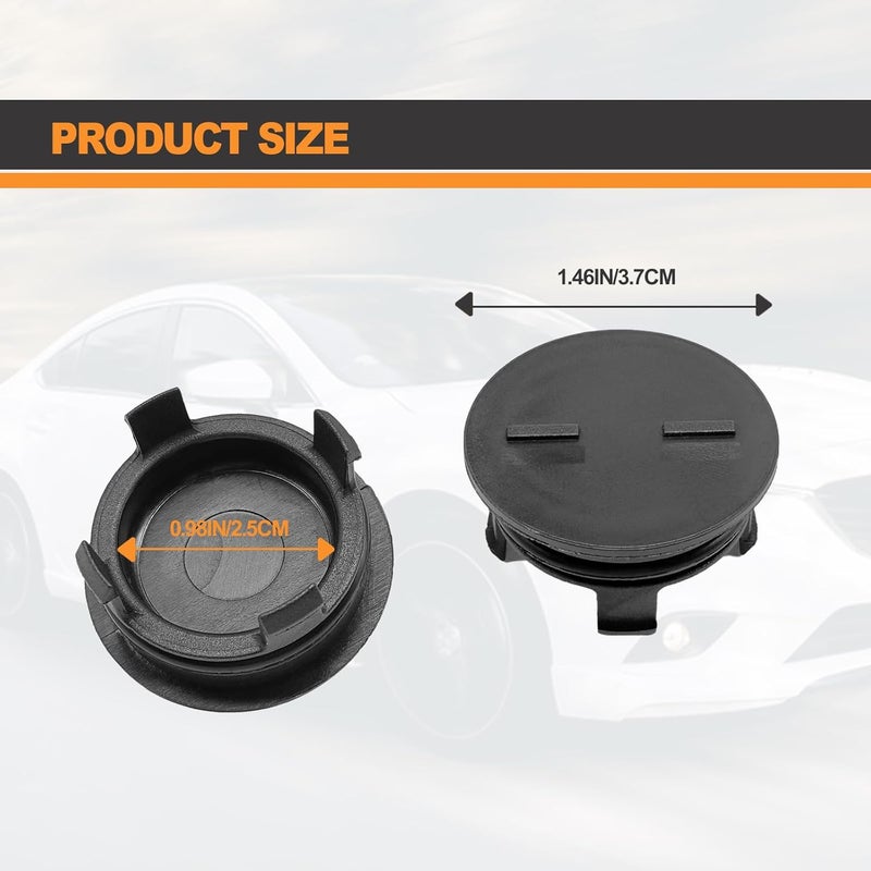 RBOKO Cylinder Head Rear Cam Plug With Seal, Compatible with Honda Cr-v Civic 1990-2018 SI DX EX LX Engine Semi-Circular Plug, 12513-P72-003 12513P72003 KF811285 - Image 2